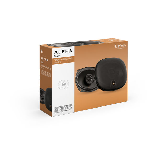 JBL Alpha 693M 6x9" 3 Way Co Axial Car Speaker