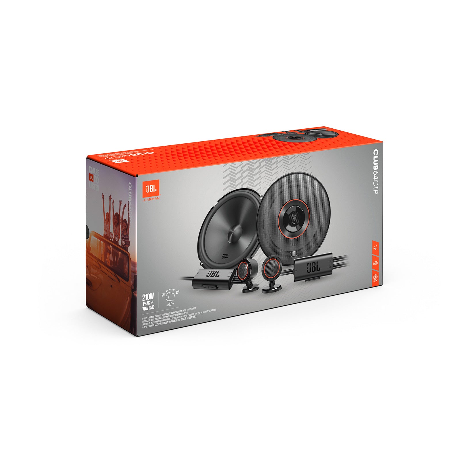 JBL CB64CTP 6.5" 70 WATT Component Car Speaker