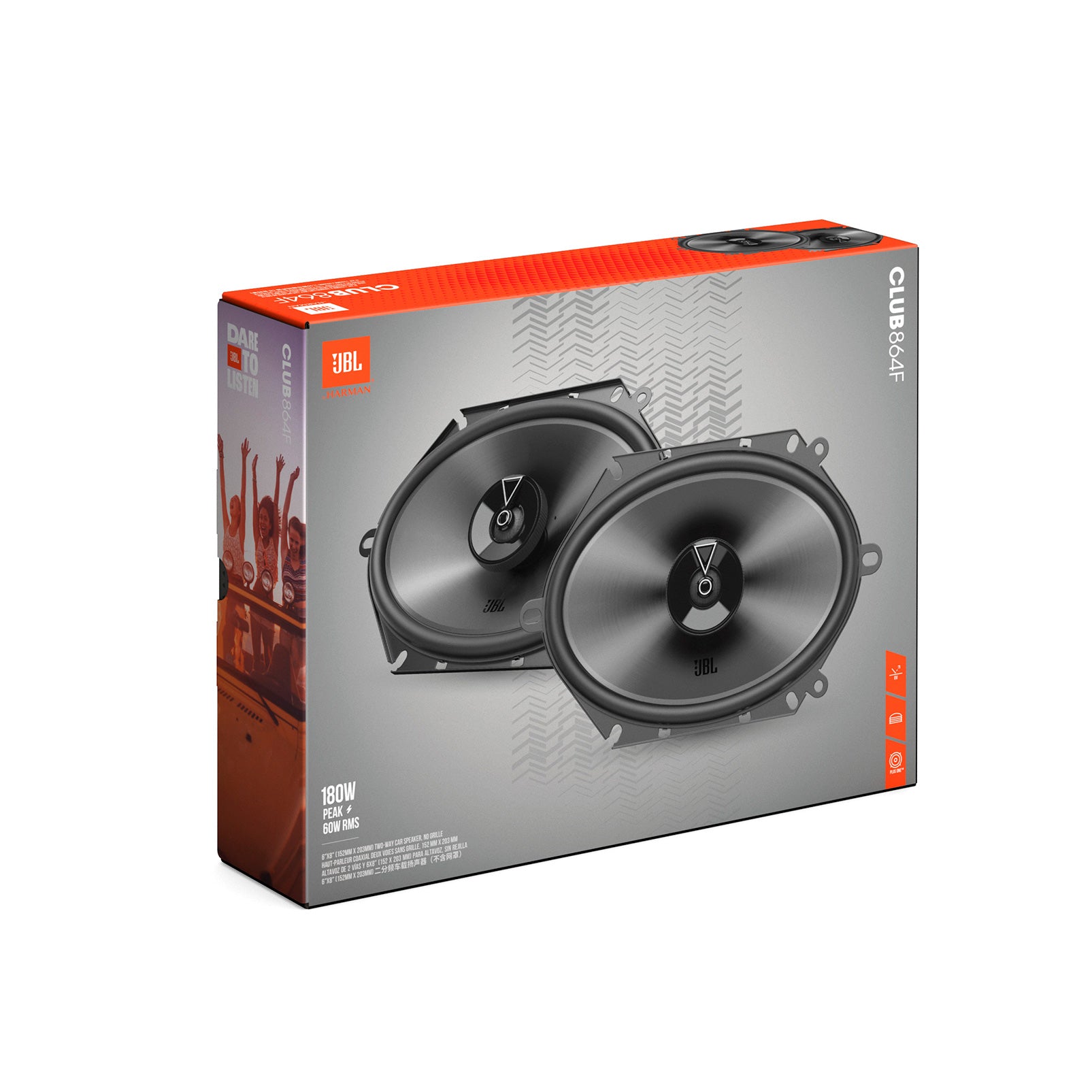 JBL CB864F 6x8 " 60 WATT Co Axial Car Speaker