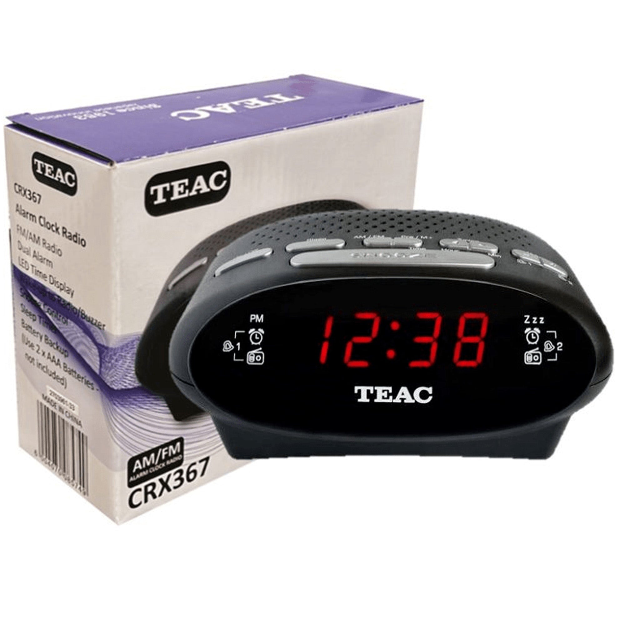 TEAC CRX367 Alarm Clock Radio - Black