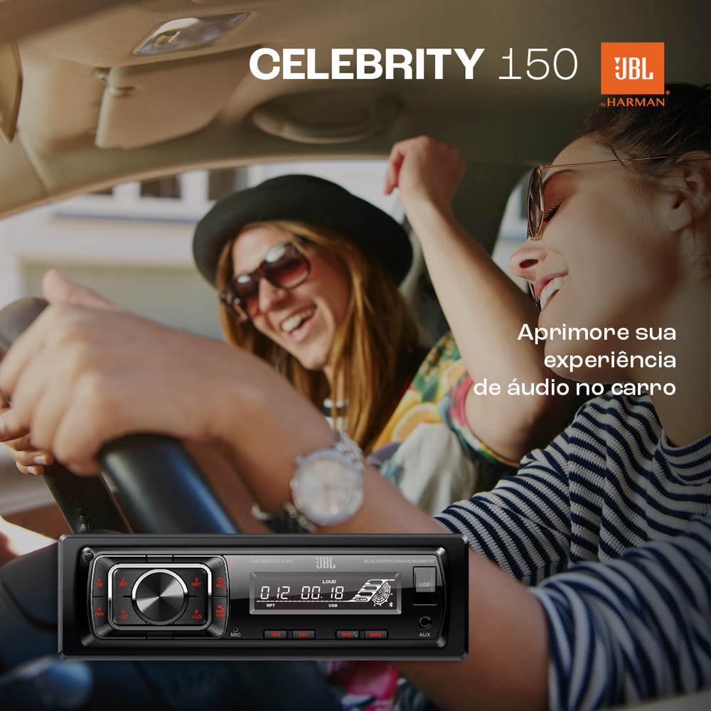 JBL Celebrity 150 Single Din Bluetooth Car Radio