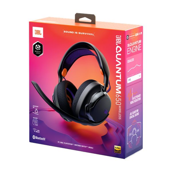 JBL Quantum 650 BT Over Ear Gaming Headphone