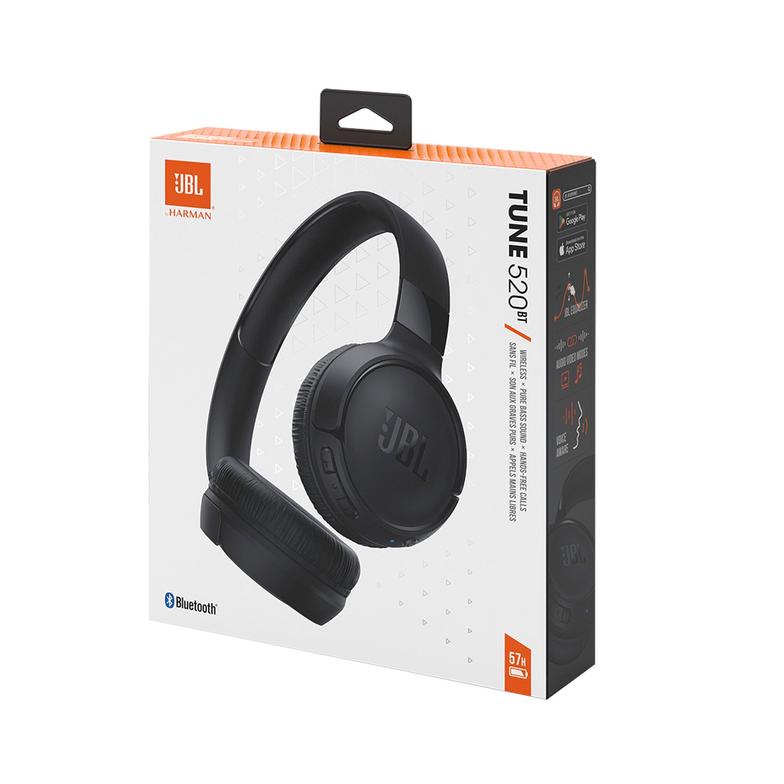 JBL Tune 525 BT On Ear Headphone - Black