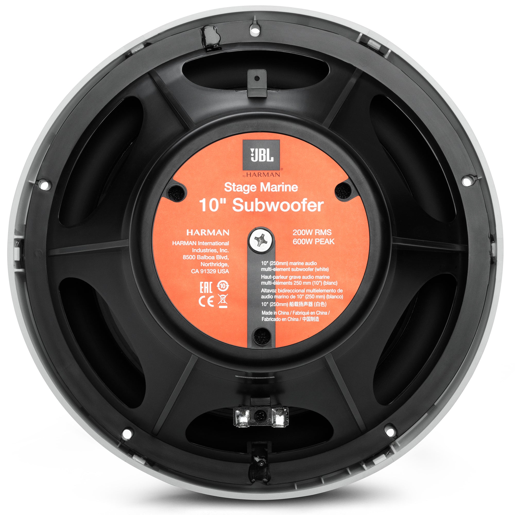 JBL Stage 10 10" 600 WATT Marine Subfwoofer