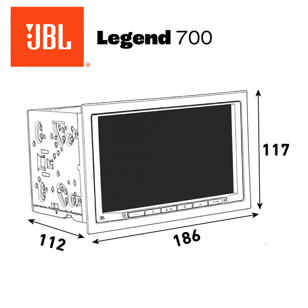 JBL Legend 700 7” Screen Wireless Car Play Radio