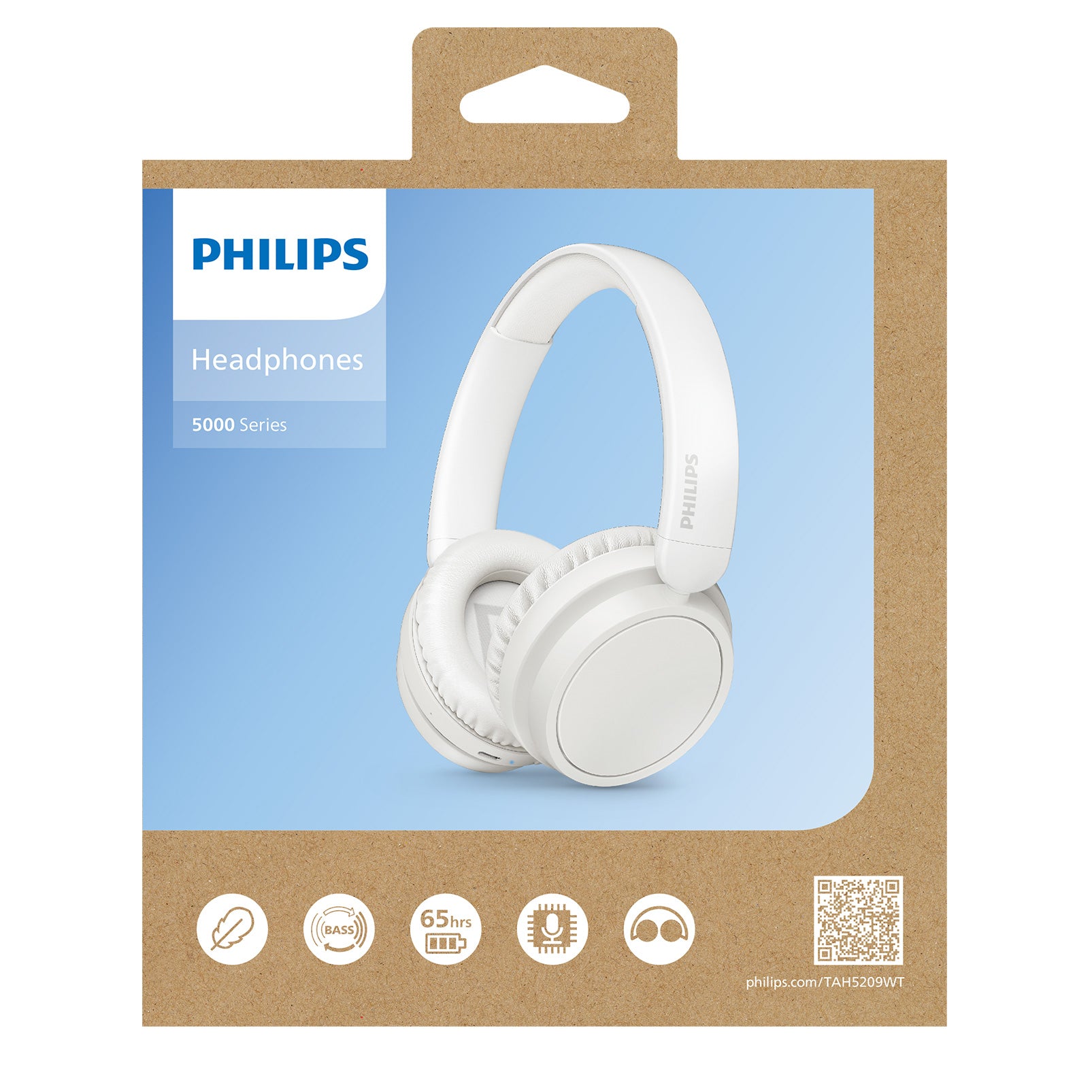 Philips TAH5209 BT Over Ear Headphone