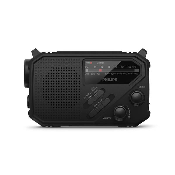 Philips TAR1609/00 Portable FM/AM Radio with Torch - Black