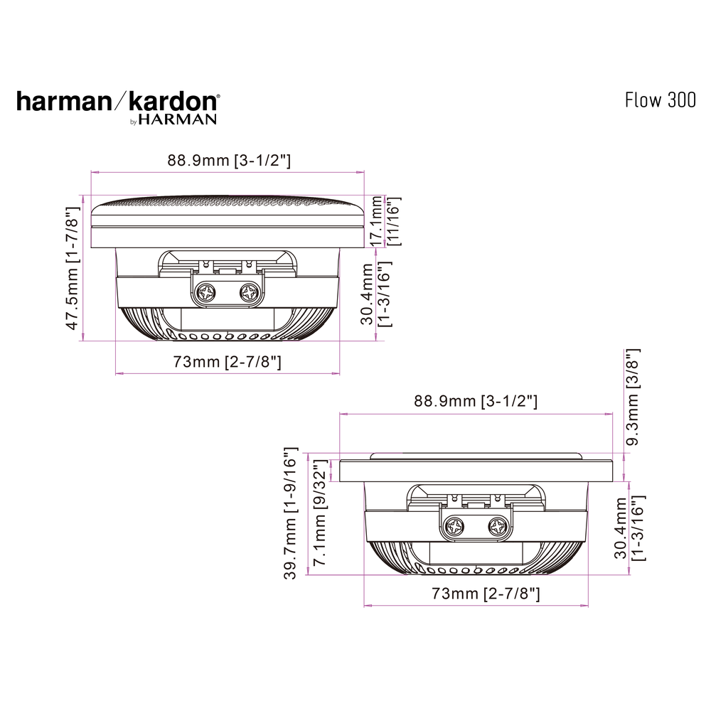 Harman Kardon Flow 300S 3" Midrange Woofer (With Grill)