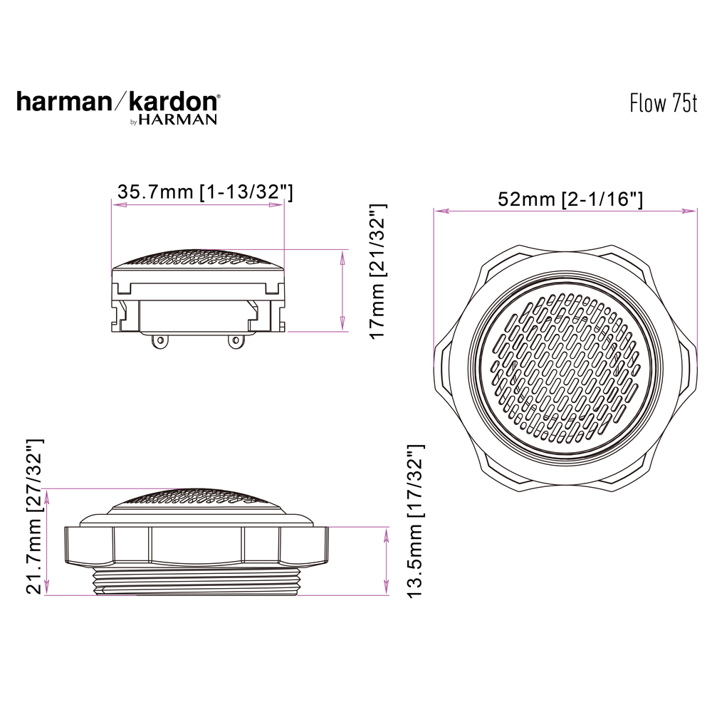 Harman Kardon Flow 75T 3/4" Tweeter