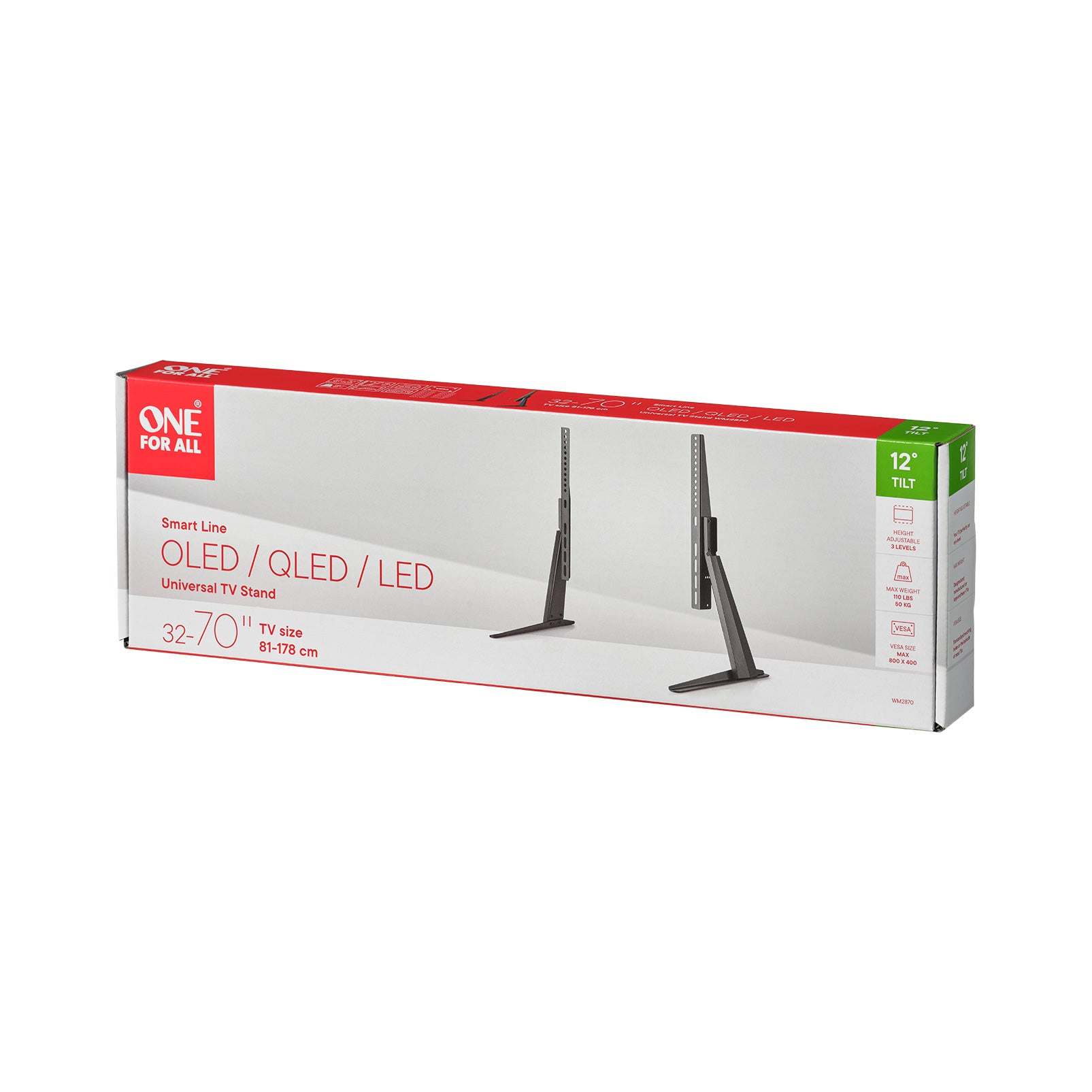 One For All WM2870 Smart Tabletop TV Stand 32" to 70"