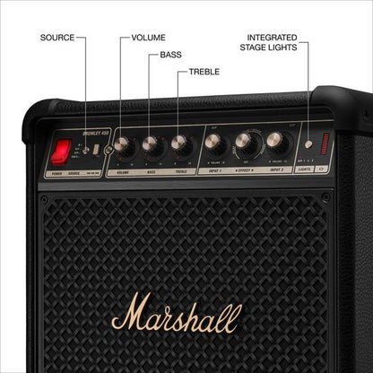 Marshall Bromley 450 Moveable BT Speaker-Black/Brass