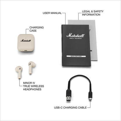 Marshall Minor IV TWS In Ear Headphone - Black