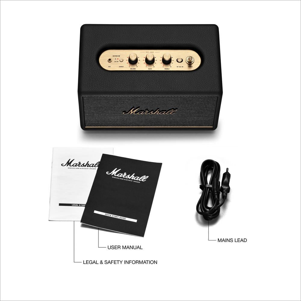 Marshall Acton III BT Speaker – Connoisseur SA