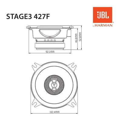 JBL Stage3 427F 4" 70 WATT Co Axial Car Speaker