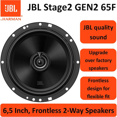 JBL Stage2 65F 6.5" (16.5cm) 480 WATT 2 Way Co Axial Car Speaker (No Grill)