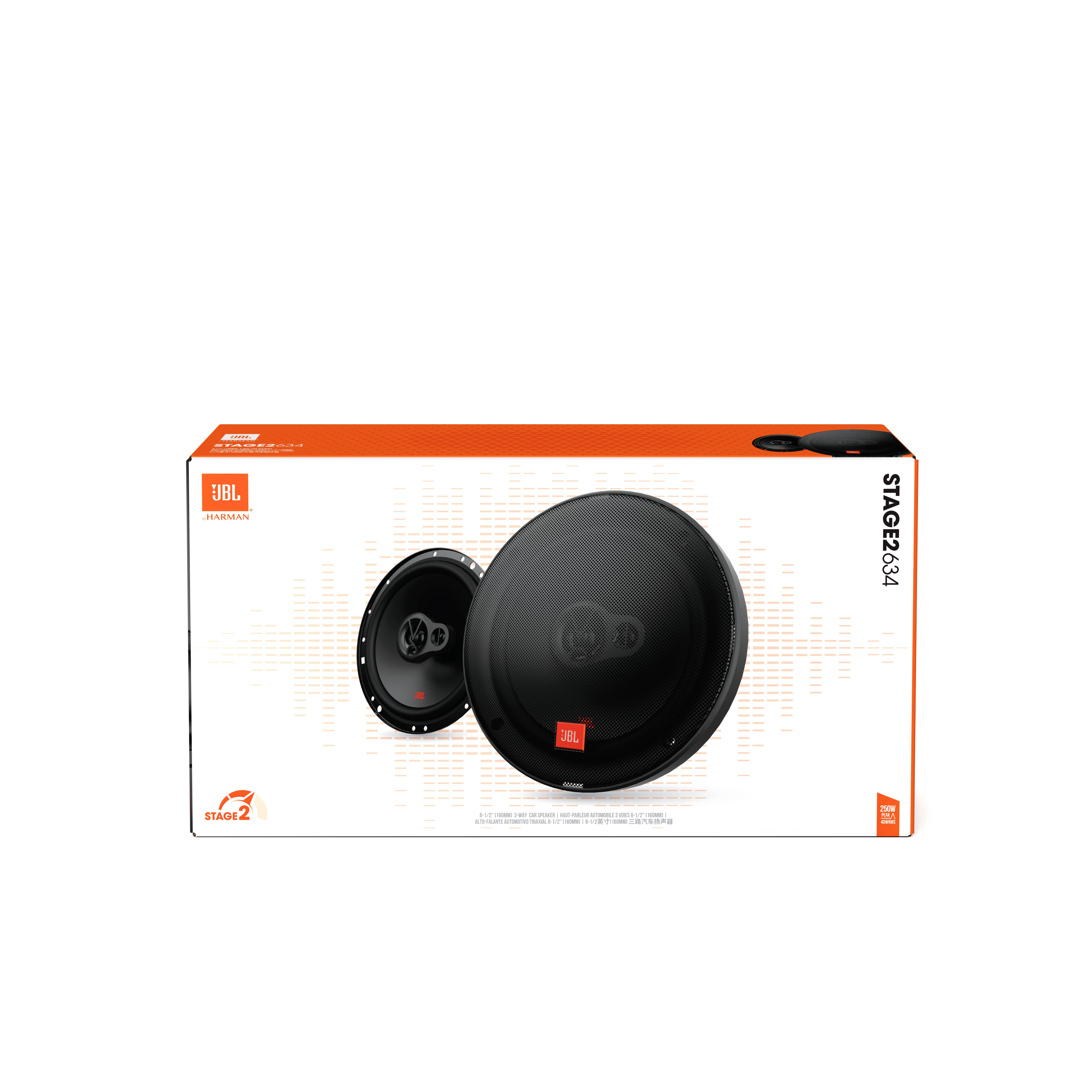 JBL Stage2 634 6.5" 40 WATT 3 Way Car Speaker