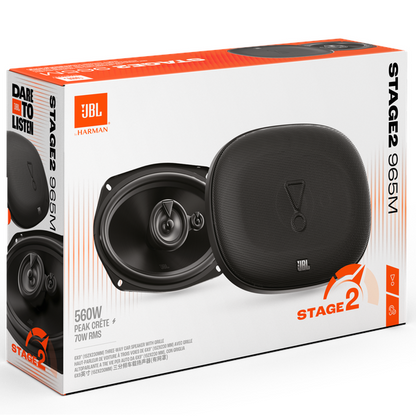 JBL Stage2 965M 6x9" 560 WATT 3 Way Co Axial Car Speaker