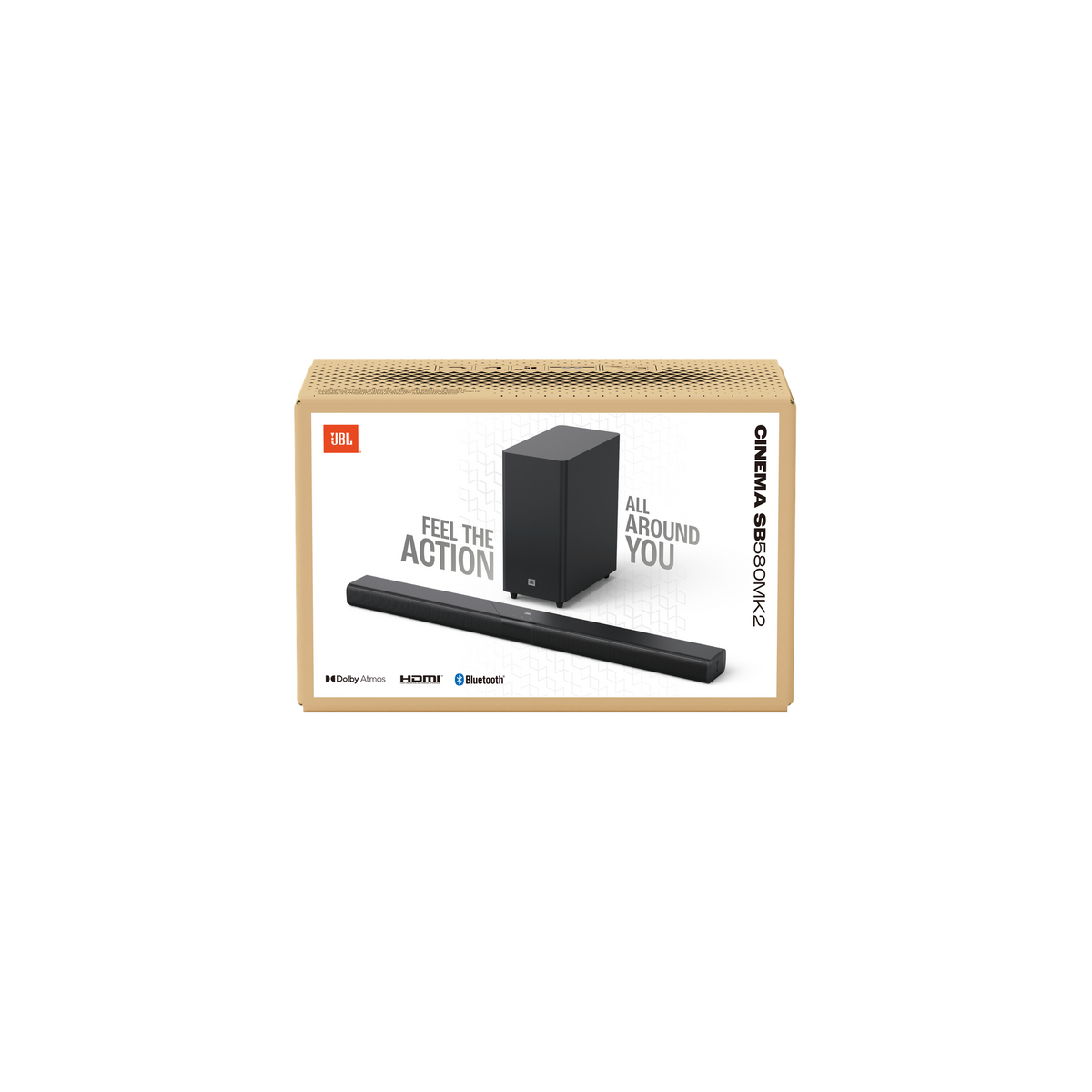 JBL SB580 MK2 3.1 Channel Dolby Atmos Soundbar & Sub - Black