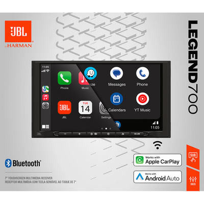 JBL Legend 700 7” Screen Wireless Car Play Radio