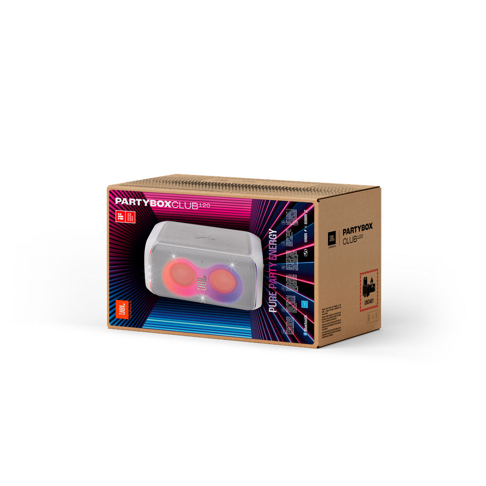 JBL Partybox CLUB120 Portable Speaker - White