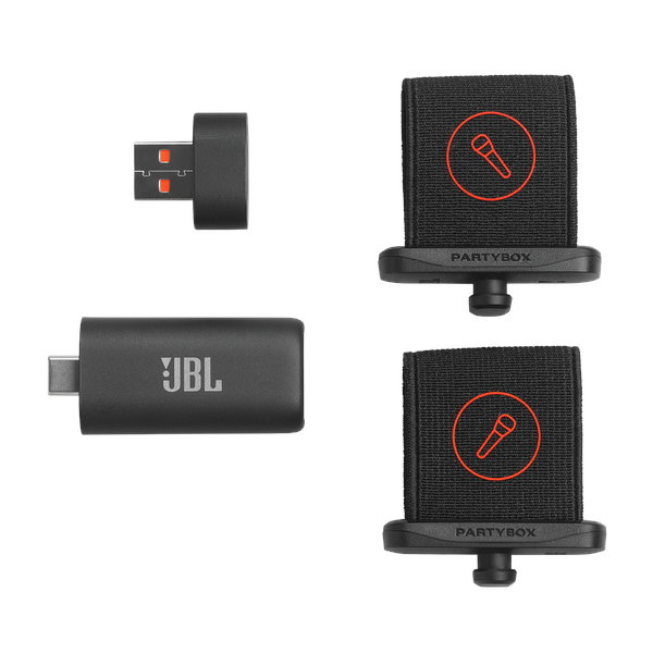 JBL Easy Sing AI Karaoke Wireless MIC + Receiver (pack of 2) - Black