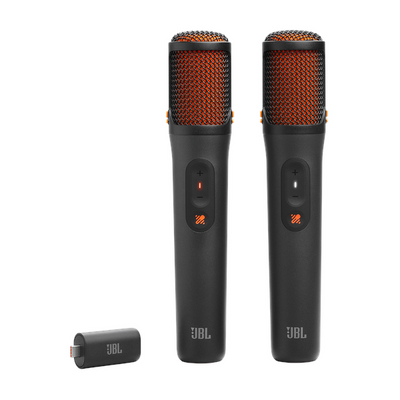 JBL Easy Sing AI Karaoke Wireless MIC + Receiver (pack of 2) - Black