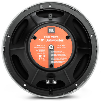 JBL Stage 10 10" 600 WATT Marine Subfwoofer
