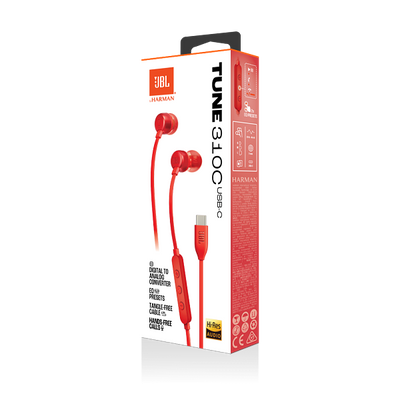 JBL Tune 310C Hi-Res USB-C Wired In Ear Headphone