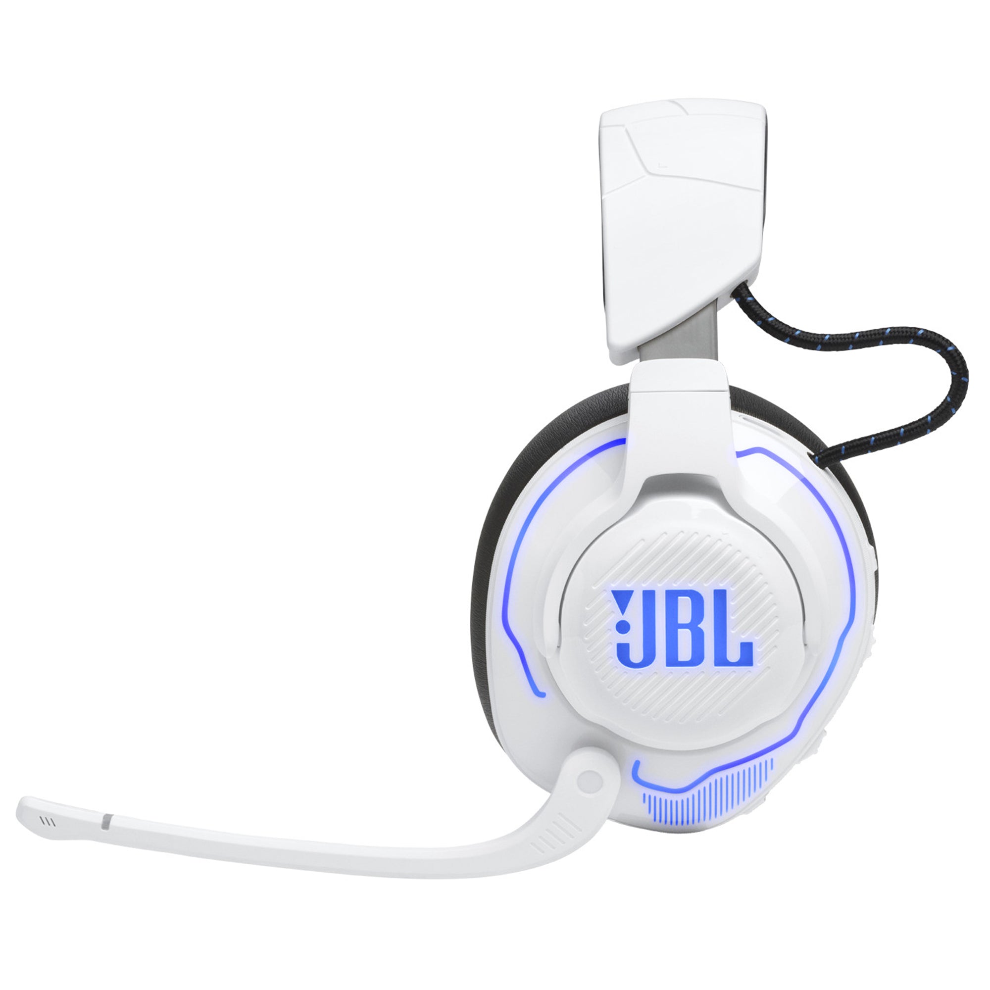 JBL Quantum 910P Wireless Over Ear Gaming Headphone-White/Blue