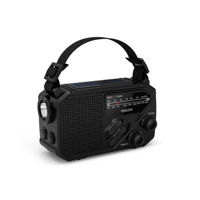Philips TAR1609/00 Portable FM/AM Radio with Torch - Black