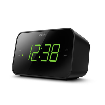 Philips TAR3306 Big Display FM Clock Radio - Black
