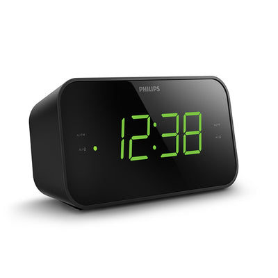 Philips TAR3306 Big Display FM Clock Radio - Black