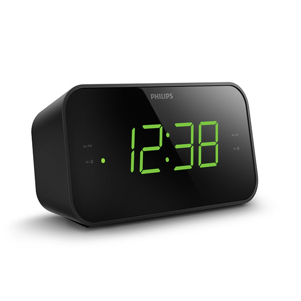 Philips TAR3306 Big Display FM Clock Radio - Black