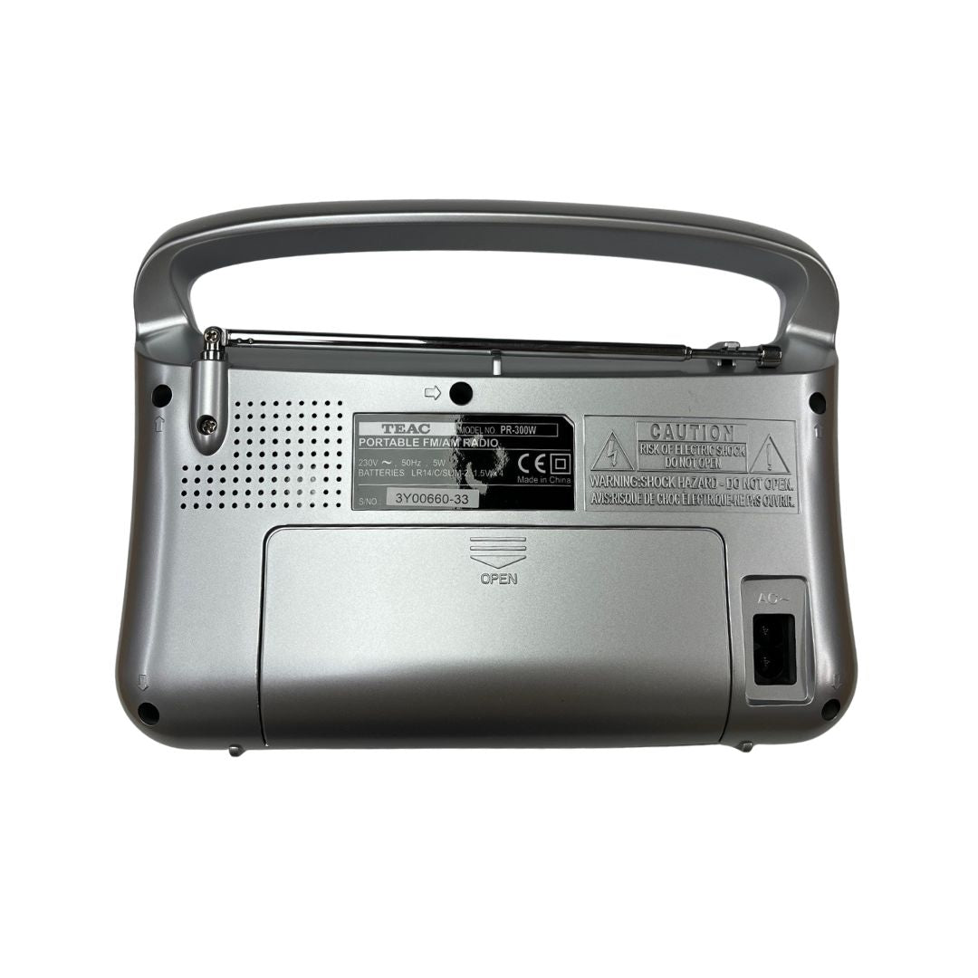 TEAC PR-300W Portable Radio with AUX-In Jack