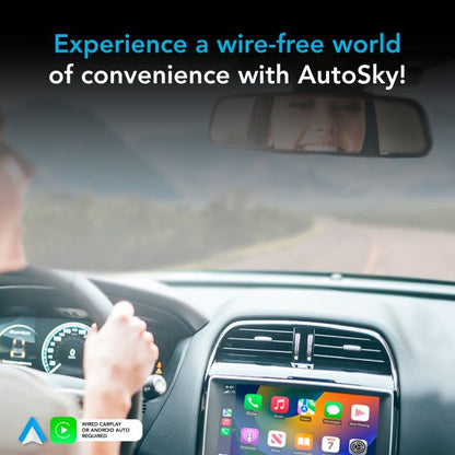 AutoSky WUA-8 USB Wireless Android Auto & CarPlay Adapter