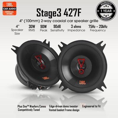 JBL Stage3 427F 4" 70 WATT Co Axial Car Speaker