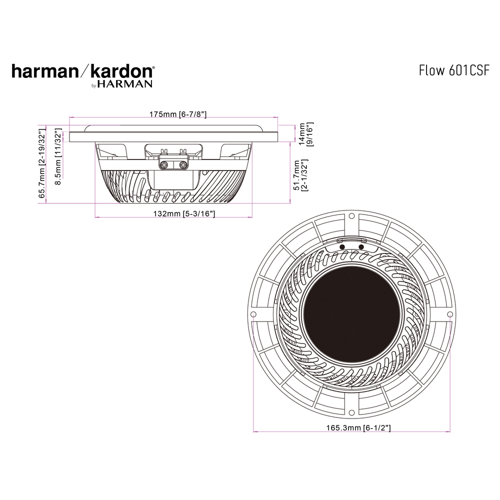 Harman Kardon Flow 601CFS 6.5"Component System (No Grill)