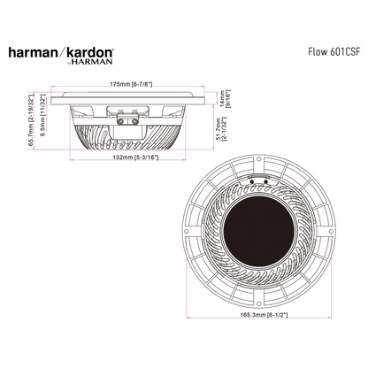 Harman Kardon Flow 601CFS 6.5"Component System (No Grill)